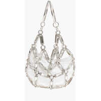 Genti plic Rhinestoned Net Jewel Clutch Femei