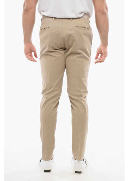 Pantaloni casual CORNELIANI Cotton Blend Pants With Welt Pockets Beige Barbati (BM 18264019) 2