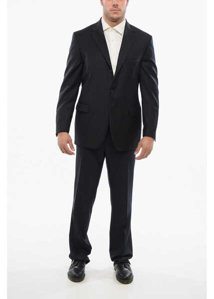 Sacouri CORNELIANI Cc Collection Virgin Wool Blazer With Flap Pockets Black Barbati (BM 18264034) 4