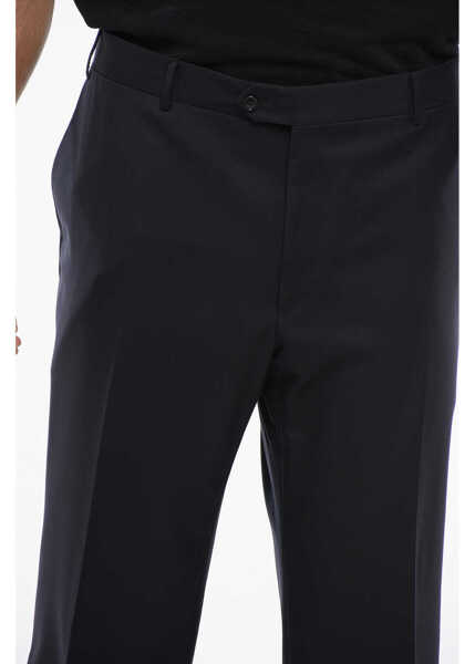 Pantaloni eleganti CORNELIANI Virgin Wool Mantua Pants With Belt Loops Blue Barbati (BM 18264070) 2