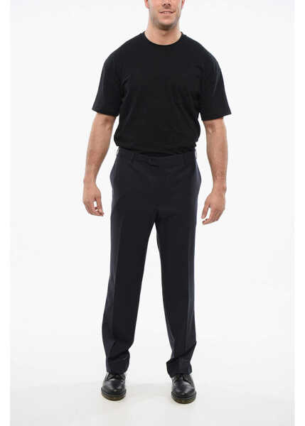 Pantaloni eleganti CORNELIANI Virgin Wool Mantua Pants With Belt Loops Blue Barbati (BM 18264070) 3