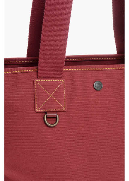 Genti de mana DSQUARED2 Canvas Caten Tote Bag With Zipped Closure Red Barbati (BM 18264085) 4