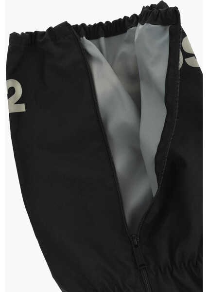 Accesorii de voiaj DSQUARED2 Solid Color Gaiters With Logo Print Black Barbati (BM 18264112) 3