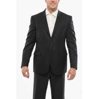 Sacouri Cc Collection Virgin Wool Blazer With Flap Pockets Barbati