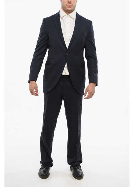 Sacouri CORNELIANI Wool Single Breasted Blazer With Flap Pockets Blue Barbati (BM 18264208) 4