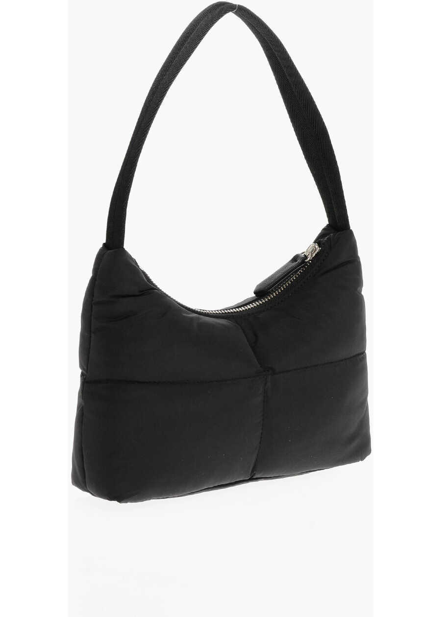 Genti de mana DSQUARED2 Quilted Nylon Icon Hobo Bag Black Femei (BM 18264214) 2