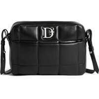 Genti tip postas Quilted Leather Crossbody Bag With Zipped Closure Femei
