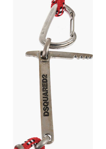 Curele DSQUARED2 Two Tone Paracord Belt With Logo Red Barbati (BM 18264283) 3