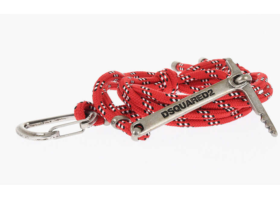 Curele DSQUARED2 Two Tone Paracord Belt With Logo Red Barbati (BM 18264283) 1