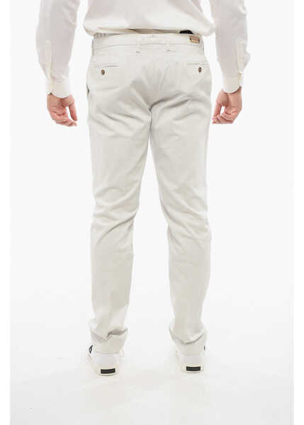 Pantaloni casual CORNELIANI Id Stretch Cotton Chinos Pants White Barbati (BM 18264289) 2
