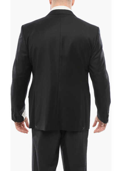 Sacouri CORNELIANI Cc Collection Coolwool Blazer With Flap Pockets Black Barbati (BM 18264304) 2