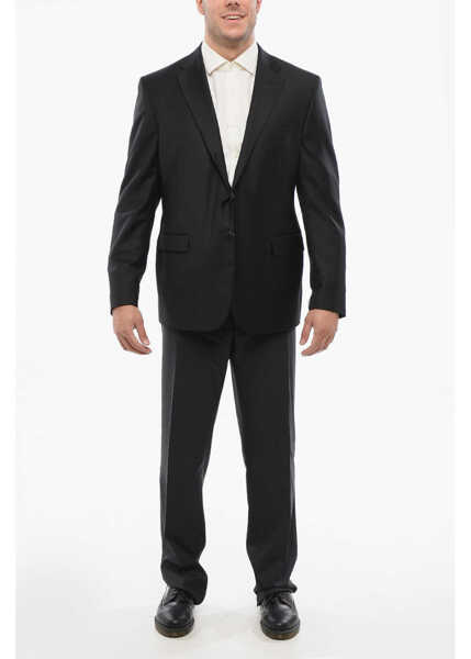 Sacouri CORNELIANI Cc Collection Coolwool Blazer With Flap Pockets Black Barbati (BM 18264304) 4