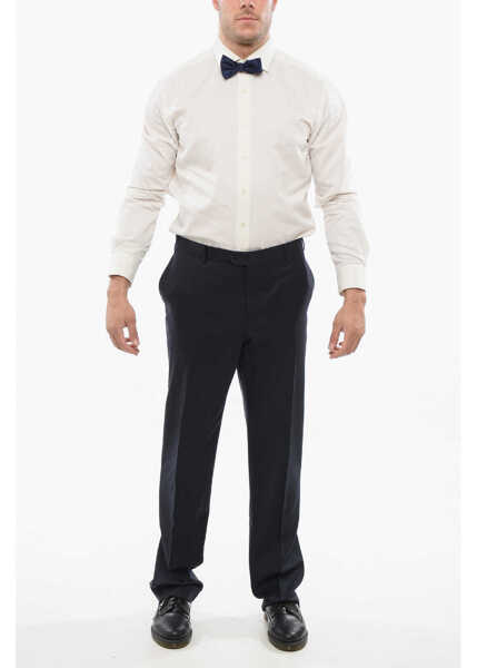 Pantaloni eleganti CORNELIANI Virgin Wool Mantua Pants With Hidden Closure Blue Barbati (BM 18264424) 3