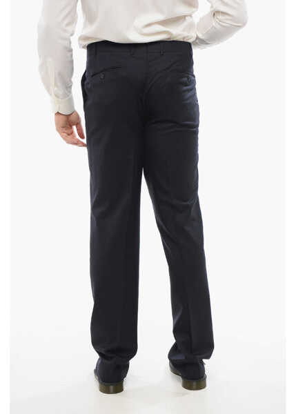 Pantaloni eleganti CORNELIANI Virgin Wool Mantua Pants With Hidden Closure Blue Barbati (BM 18264424) 4