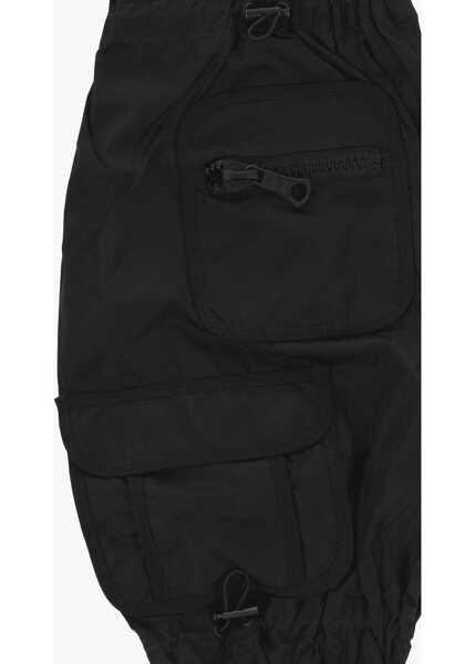 Accesorii de voiaj DSQUARED2 Nylon Gaiters With Zip And Coulisse Black Femei (BM 18264427) 3