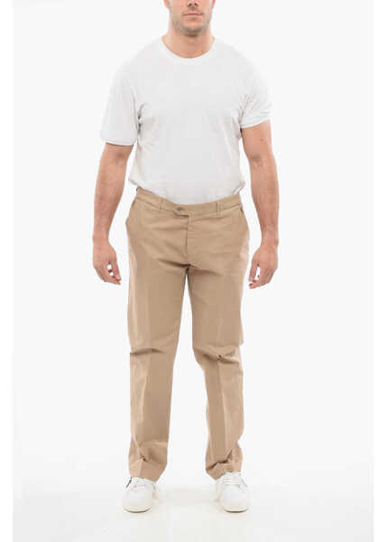 Pantaloni casual CORNELIANI Cotton Chinos Pants With Belt Loop Beige Barbati (BM 18264430) 4