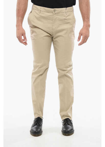 Pantaloni casual CORNELIANI Textured Cotton Pants With Belt Loop Beige Barbati (BM 18264451) 1