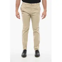 Pantaloni casual Textured Cotton Pants With Belt Loop Barbati