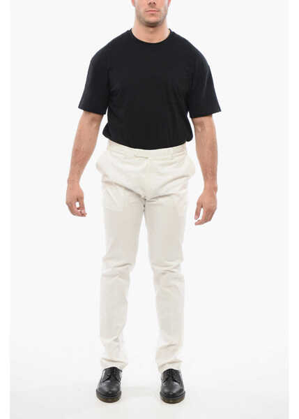 Pantaloni eleganti CORNELIANI Cotton Refined Pants With Hidden Clousure White Barbati (BM 18264454) 4