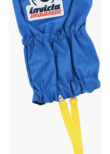 Accesorii de voiaj DSQUARED2 Invicta Solid Color Gaiters With Embroidery Blue Barbati (BM 18264472) 4