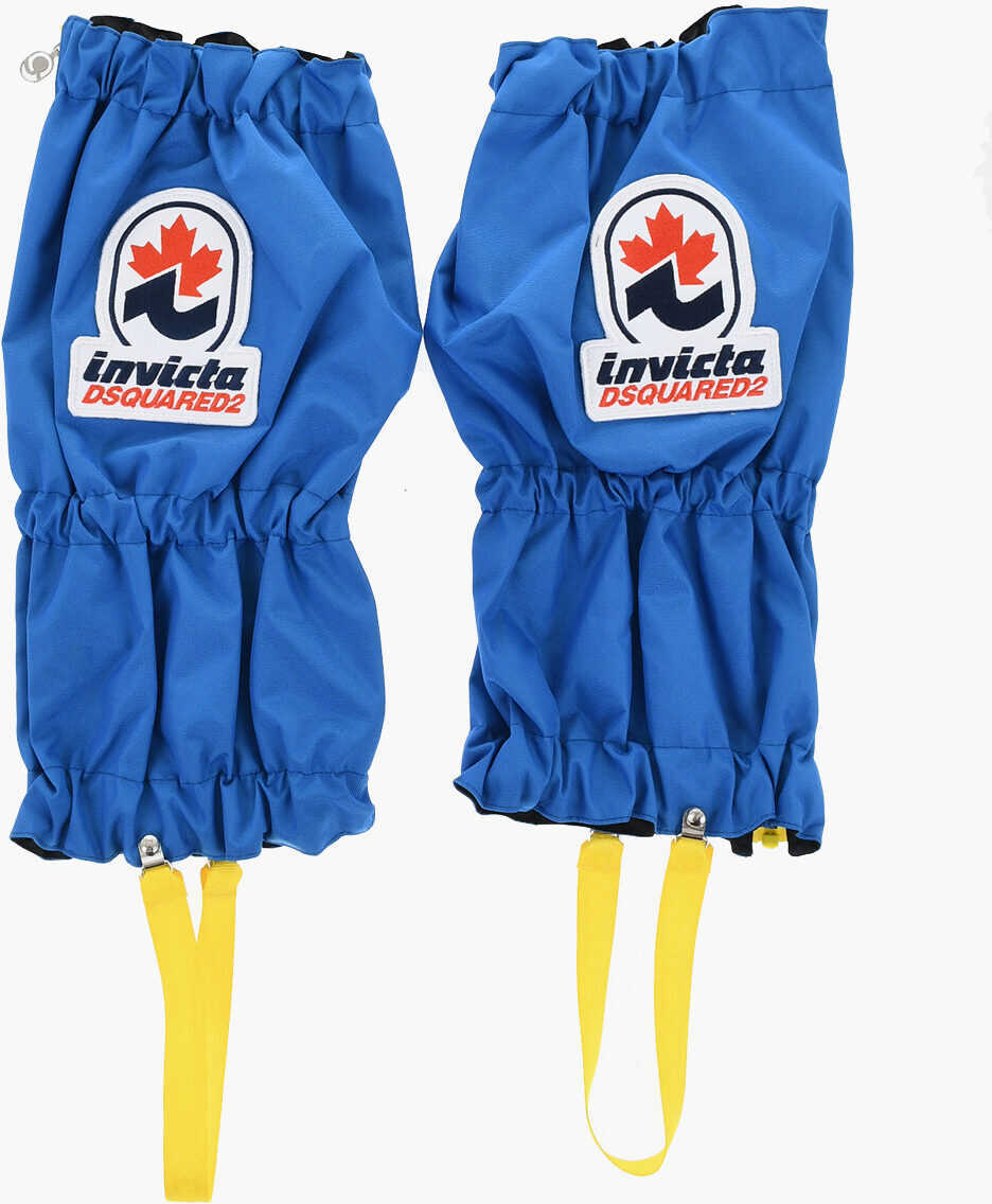 Accesorii de voiaj DSQUARED2 Invicta Solid Color Gaiters With Embroidery Blue Barbati (BM 18264472) 1