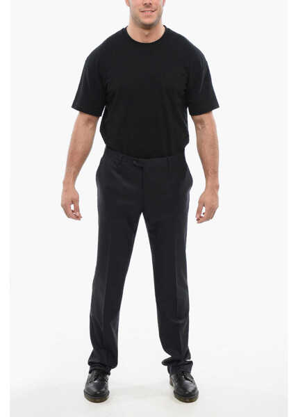 Pantaloni eleganti CORNELIANI Virgin Wool Leader Pants With Flush Pockets Blue Barbati (BM 18264478) 4