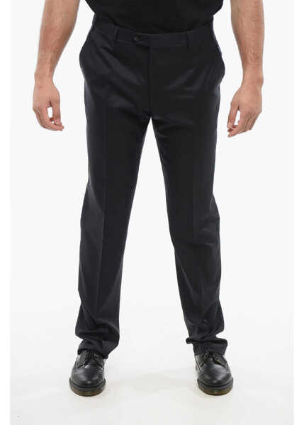 Pantaloni eleganti CORNELIANI Virgin Wool Leader Pants With Flush Pockets Blue Barbati (BM 18264478) 1