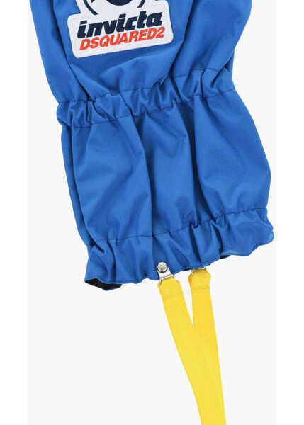 Accesorii de voiaj DSQUARED2 Solid Color Gaiters With Contrasting Details Blue Femei (BM 18264487) 4