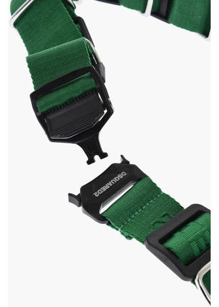 Curele DSQUARED2 Jacquard Harness Belt 50Mm Green Barbati (BM 18264496) 3