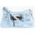 DSQUARED2 Patent Leather Crossbody Bag With Logoed Buckle Light Blue