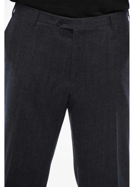Camasi casual CORNELIANI Herringbone Academy Wool Blend Pants Blue Barbati (BM 18264502) 2
