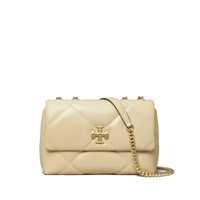 Genti de umar 'Kira Diamond' Beige Crossbody Bag With Double T Logo In Quilted Leather Woman Femei