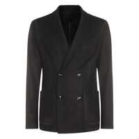 Sacouri Giorgio Armani Black Cashmere Blazer Barbati