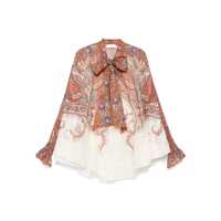 Camasi Zimmermann 'Rhiannon Tie Neck' Blouse Femei