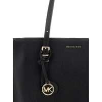 Genti de mana Michael Kors Dama - Genti de mana Michael Kors Quinn Black Medium Tote Bag With Removable Logo Charm And Embossed Logo Lettering On The Front In Grained Leather Woman... (BM 18265662) - B-mall.ro