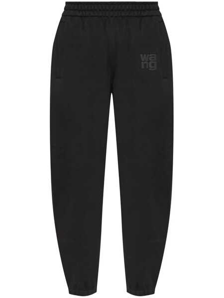 Pantaloni casual Alexander Wang Alexander Wang Black Cotton Sweatshirt Black Femei (BM 18265956) 1