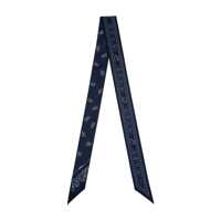 Esarfe Blue Scarf With All-Over Bandana Print In Silk Woman Femei
