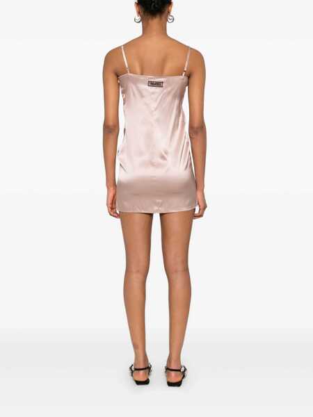 Rochii THE ATTICO The Attico Mini Dress With Lace Inserts Multicolor Femei (BM 18266766) 4