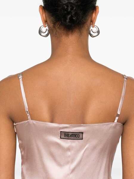 Rochii THE ATTICO The Attico Mini Dress With Lace Inserts Multicolor Femei (BM 18266766) 5