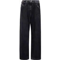 Blugi The Attico Double-Belt Wide Leg Jeans Femei