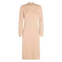 Rochii Fabiana Filippi Beige Wool Dress Femei