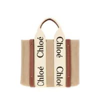 Genti de mana Chloé Shopping 'Woody Small' Femei