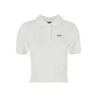 Tricouri Polo 'Oceane' White Polo Shirt With Classic Collar And Logo Embroidery On The Front In Cotton Woman Femei