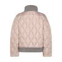 Geci de iarna Fabiana Filippi Beige And Grey Down Jacket Femei