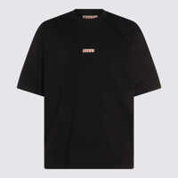 Tricouri Polo Marni Black Cotton T-Shirt Barbati