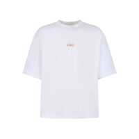 Tricouri Polo Marni White Cotton T-Shirt Barbati