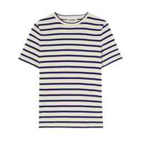 Tricouri Jil Sander Dark Blue And White Cotton T-Shirt Femei