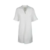 Rochii Calvin Klein Linen Blend Dress Femei