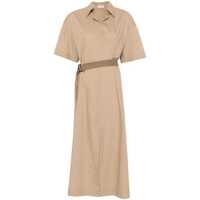 Rochii Brunello Cucinelli Cotton Belted Dress Femei