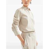 Camasi Brunello Cucinelli Dama - Camasi Brunello Cucinelli Brunello Cucinelli Shirt Beige Femei (BM 18268809) - B-mall.ro